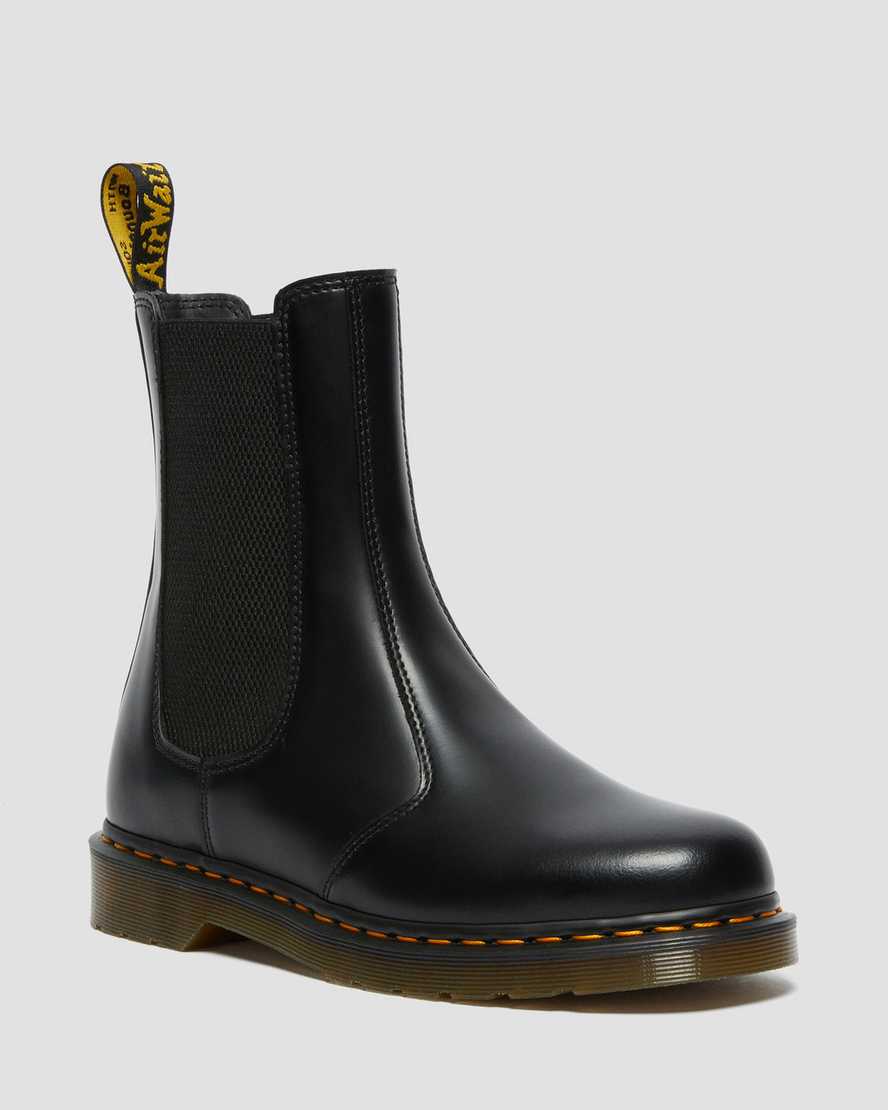 Dr. Martens 2976 Hi Smooth Lær Chelsea Støvler Dame Svart [6901LPTIE]